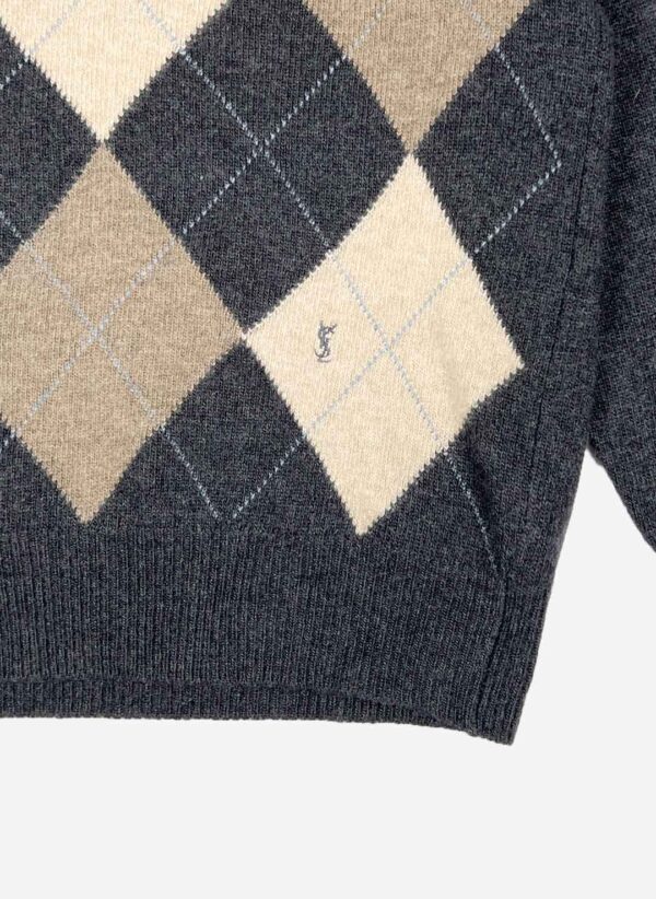 Vintage 90s Yves Saint Laurent Kaschmir Knitsweater – Bild 3