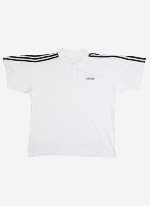 Vintage Adidas Poloshirt weiß