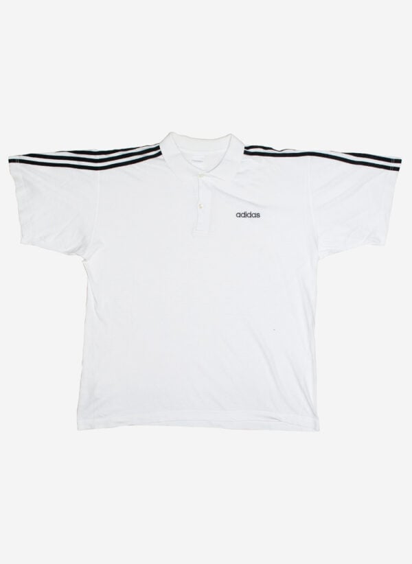 Vintage Adidas Poloshirt weiß