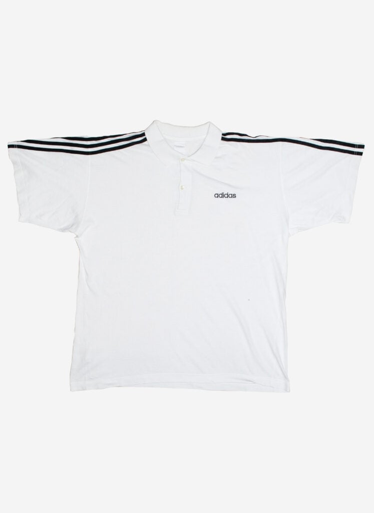 Vintage Adidas Poloshirt weiß