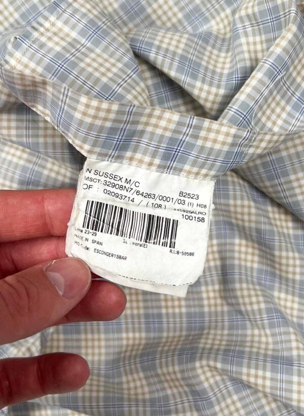 Vintage Burberry Kurzarmhemd kariert – Bild 3
