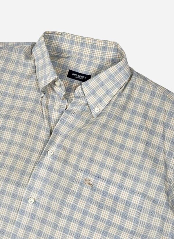 Vintage Burberry Kurzarmhemd kariert – Bild 2