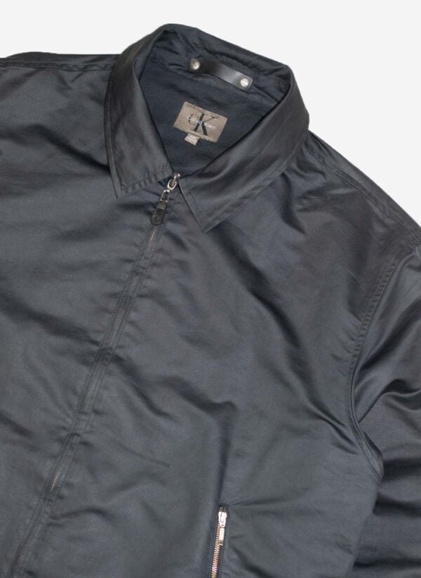 Vintage Calvin Klein Harringtonjacke schwarz – Bild 2