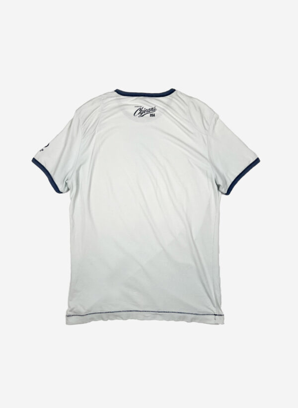 Vintage Calvin Klein Ringer T-Shirt hellblau – Bild 4