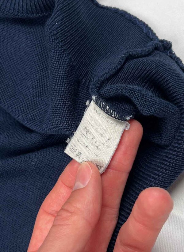 Vintage Chemise Lacoste Knit Weste navy – Bild 3