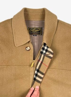 Vintage Crocodile Jacke beige