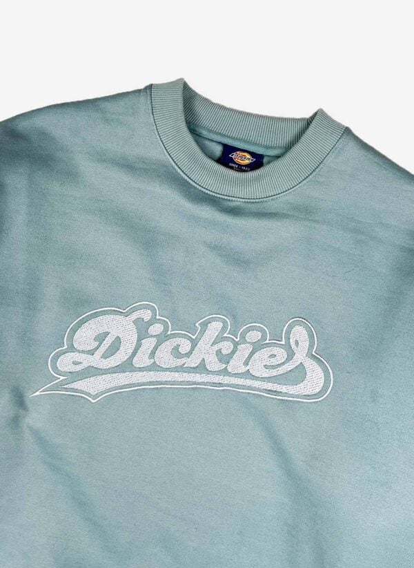 Vintage Dickies Sweater embroidered petrol – Bild 2