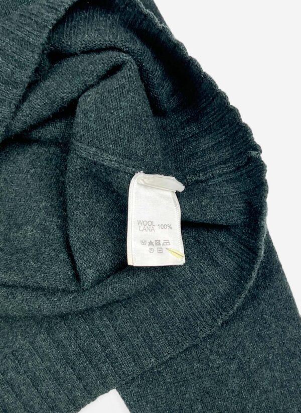 Vintage Fred Perry Woll Half-Zip Sweater grün – Bild 3