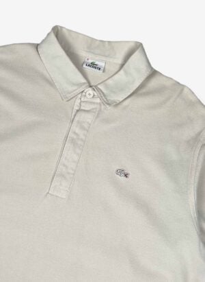 Vintage Lacoste Longsleeve Poloshirt creme