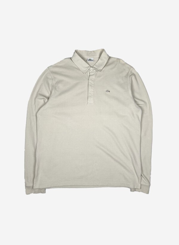 Vintage Lacoste Longsleeve Poloshirt creme