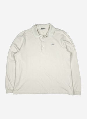 Vintage Lacoste Longsleeve Poloshirt creme