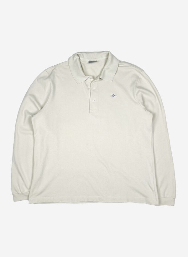 Vintage Lacoste Longsleeve Poloshirt creme