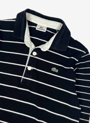 Vintage Lacoste Longsleeve Poloshirt schwarz