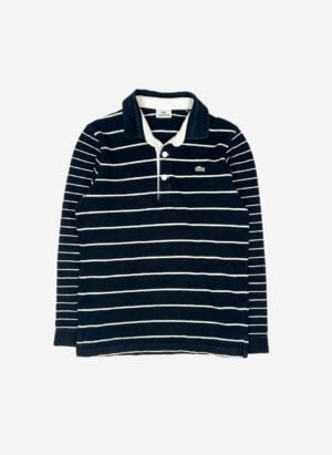 Vintage Lacoste Longsleeve Poloshirt schwarz