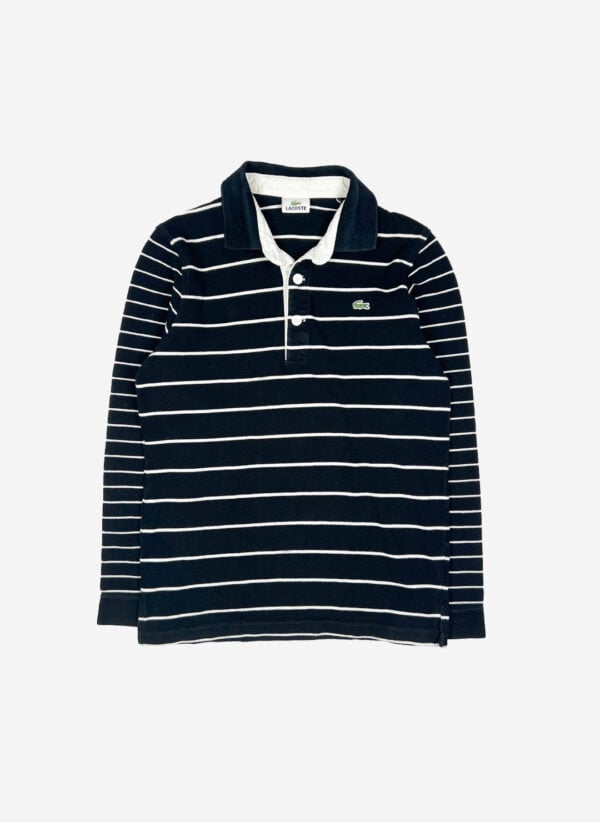 Vintage Lacoste Longsleeve Poloshirt schwarz