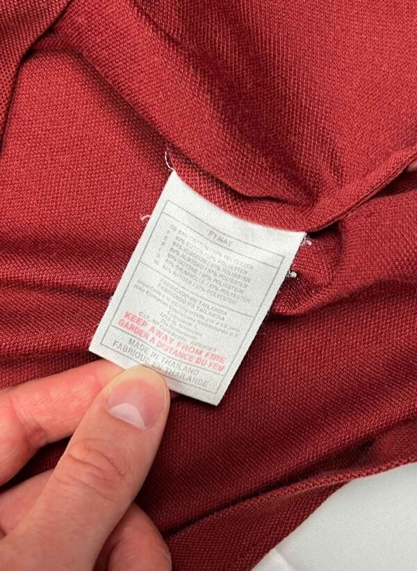 Vintage Nike Tennis Poloshirt rot – Bild 3
