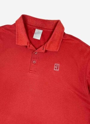 Vintage Nike Tennis Poloshirt rot