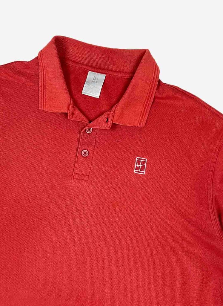 Vintage Nike Tennis Poloshirt rot