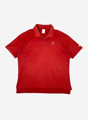 Vintage Nike Tennis Poloshirt rot