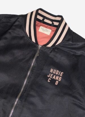 Vintage Nudie Jeans Bomberjacke schwarz
