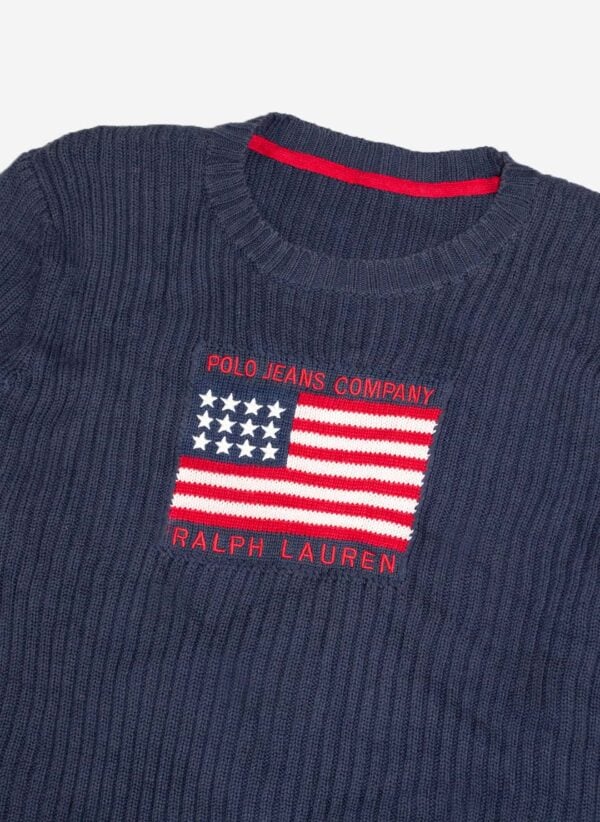 Vintage Polo Jeans Comp. Ralph Lauren Damen Strickpullover – Bild 2