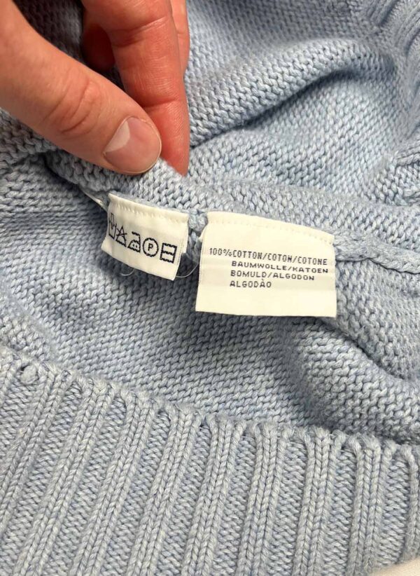 Vintage Polo Ralph Lauren Knit Sweater babyblau – Bild 4