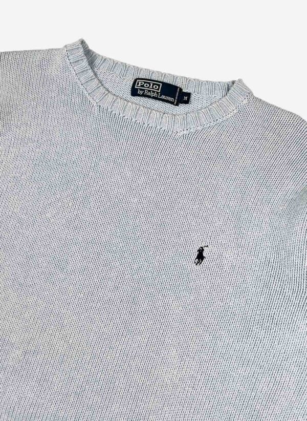 Vintage Polo Ralph Lauren Knit Sweater babyblau – Bild 2