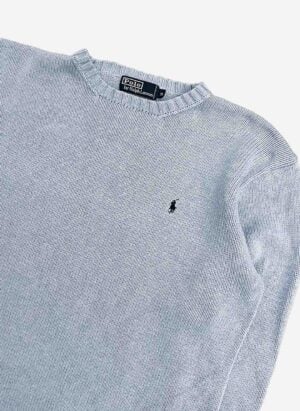 Vintage Polo Ralph Lauren Knit Sweater babyblau