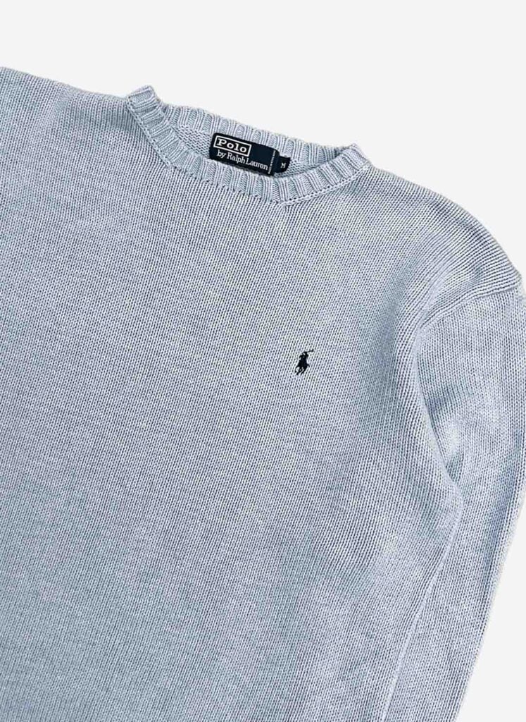 Vintage Polo Ralph Lauren Knit Sweater babyblau