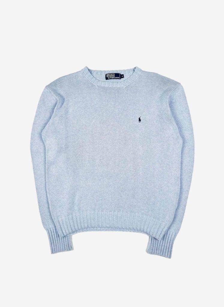 Vintage Polo Ralph Lauren Knit Sweater babyblau