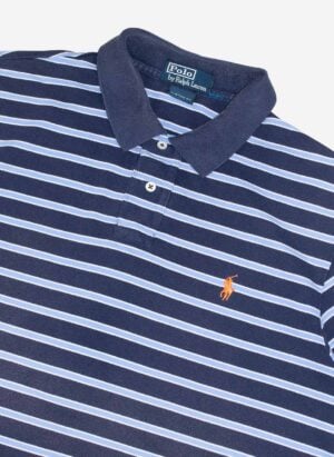Vintage Polo Ralph Lauren Poloshirt navy striped