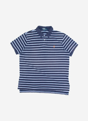 Vintage Polo Ralph Lauren Poloshirt navy striped