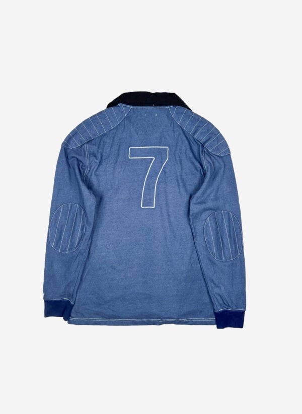 Vintage Polo Ralph Lauren Rugbyshirt blau – Bild 3