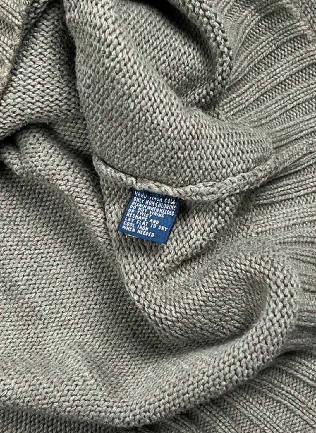 Vintage Polo Ralph Lauren Strickpullover oliv – Bild 3