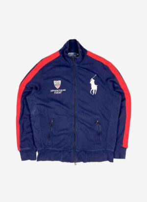 Vintage Polo Ralph Lauren USA Big Pony Zipper navy