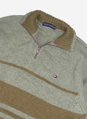 Vintage Tommy Hilfiger Woll Half-Zip Sweater