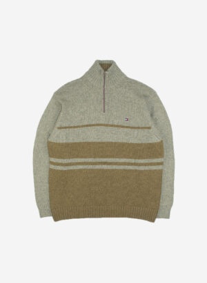 Vintage Tommy Hilfiger Woll Half-Zip Sweater