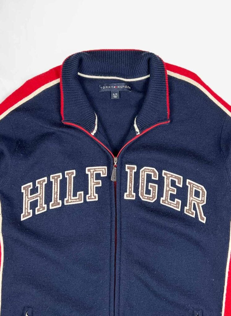 Vintage Tommy Hilfiger Zipper Merinowolle