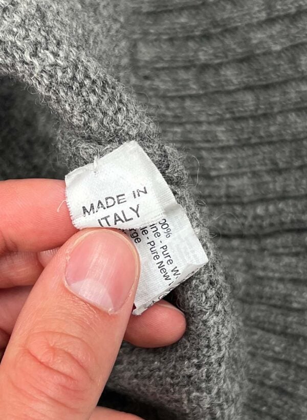 Vintage Valentino Wollpullover grau – Bild 4