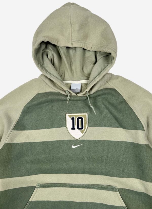 Vintage Y2K Nike Hoodie oliv – Bild 2
