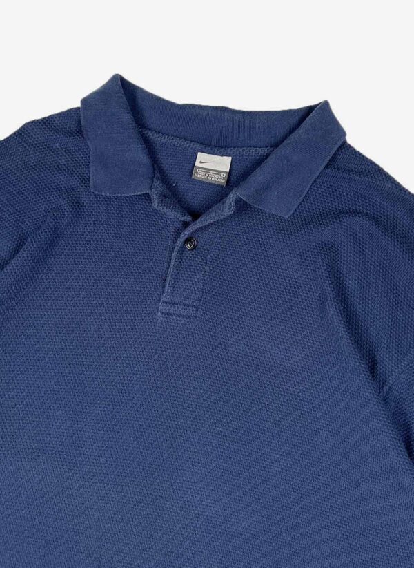Vintage Y2K Nike Poloshirt navy – Bild 2