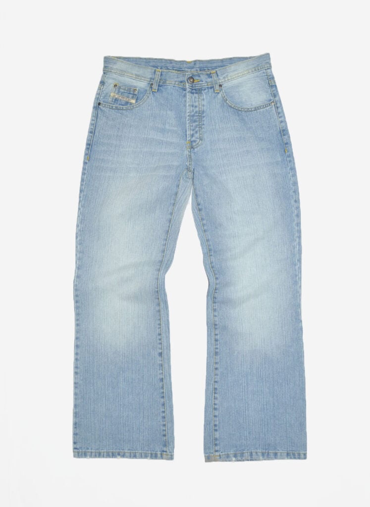 Vintage flared Jeans hellblau