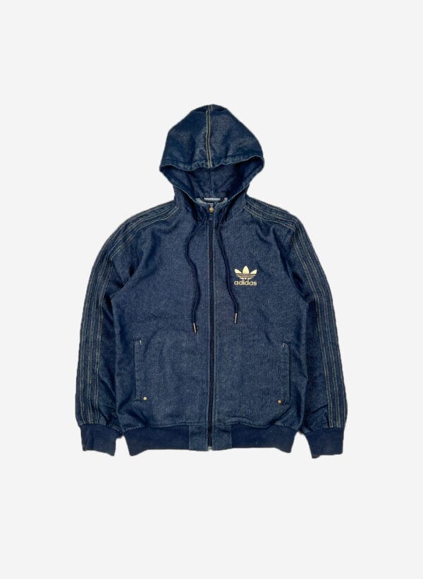 Adidas Raw Denim Jacke mit Kapuze
