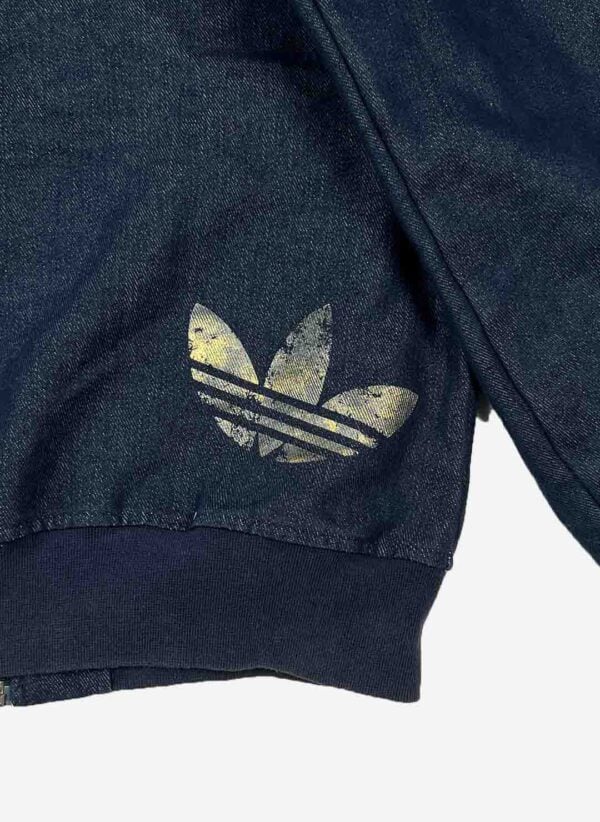 Adidas Raw Denim Jacke mit Kapuze – Bild 4