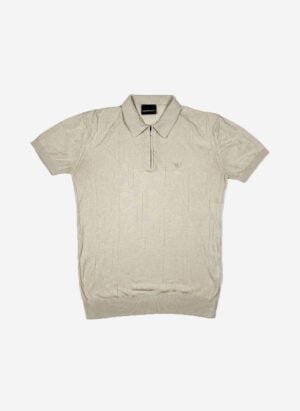 Emporio Armani Strick Poloshirt beige