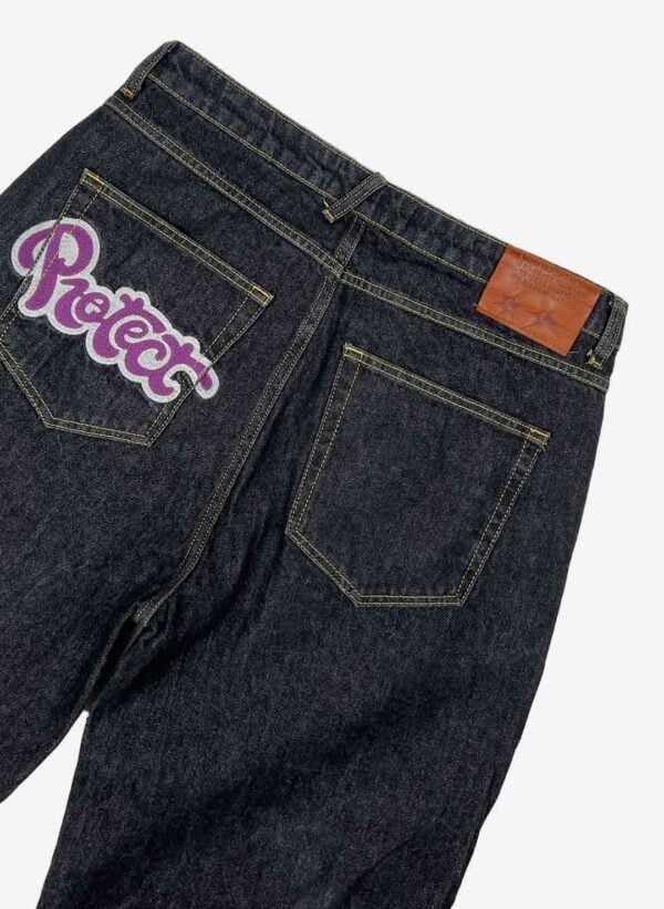Protect Embroidered Baggyjeans dunkelgrau – Bild 3
