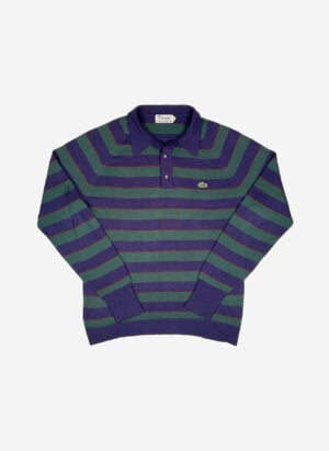 Vintage 60s Izod Lacoste Polo Strickpullover gestreift