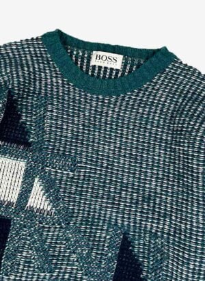 Vintage 80s Hugo Boss heavy Strickpullover