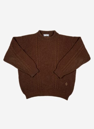 Vintage 80s Yves Saint Laurent Wollpullover braun