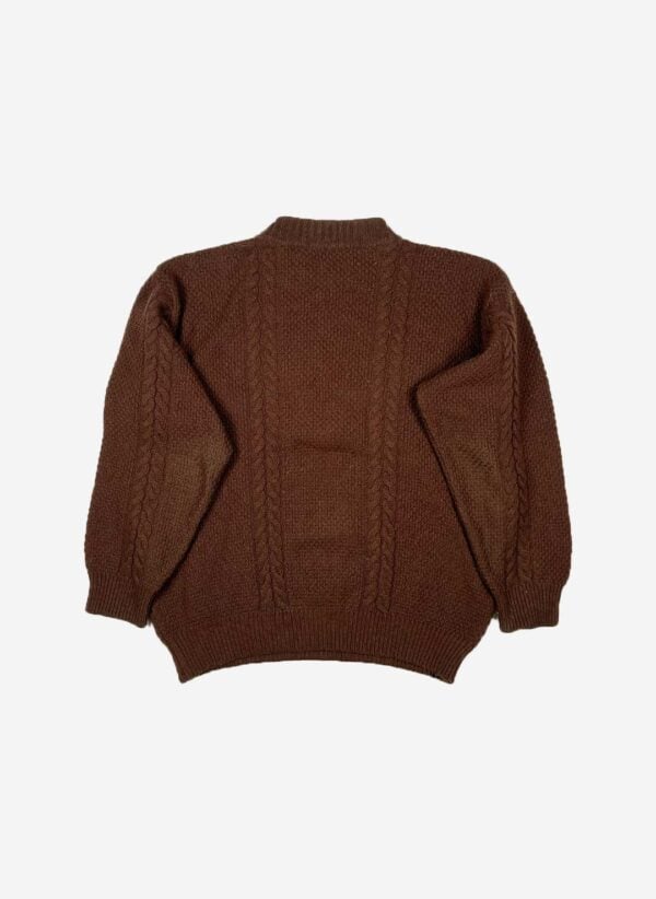 Vintage 80s Yves Saint Laurent Wollpullover braun – Bild 4
